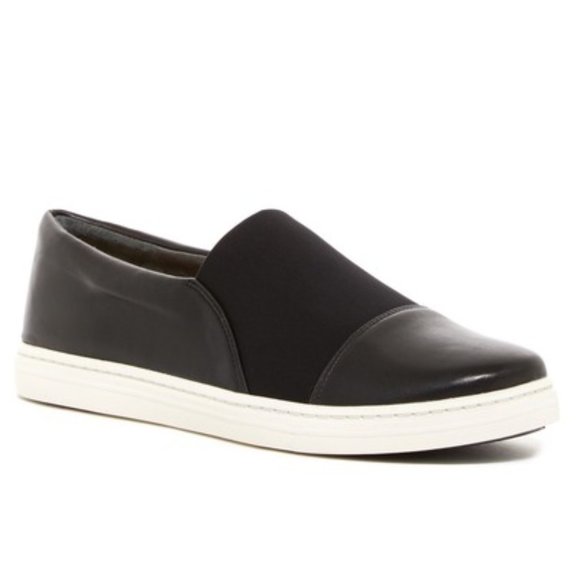via spiga black slip on sneakers